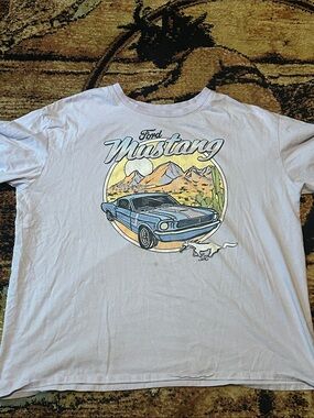 Ford Mustang Graphic Tee - Light purple